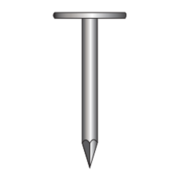 Pointe à tête extra-large galvanisée - Ø 2.40 x 27 mm - Boîte de 5 kg