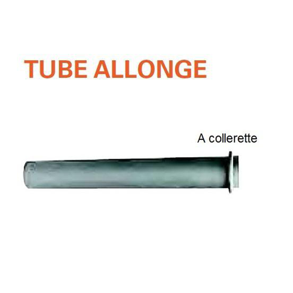 TUBE ALLONGE FONTE A COLLERETTE 1M
