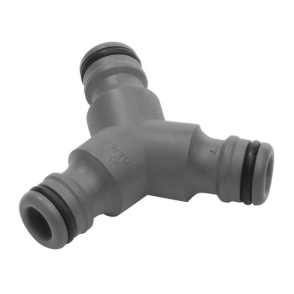 Ensemble complet pour dérivation en Y - Tuyau arrosage Ø 13-15 mm - 4 raccords - Gardena