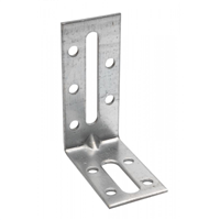 Équerre de fixation avec renfort EFIXR 100X55X30 mm épaisseur 2.5 mm