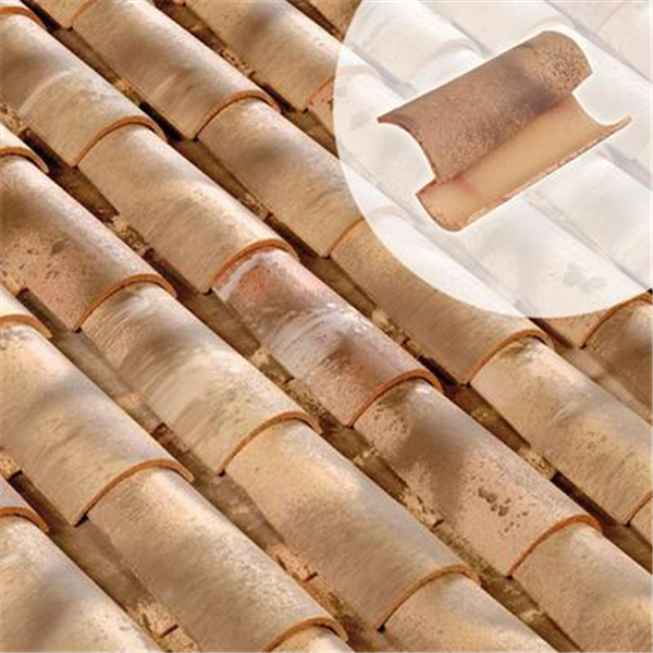 Tuile canal en terre cuite - Vendéenne 40 cm Terreal - Castelviel