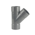 Culotte PVC FF à coller - Angle 45° - ⌀ 100 mm - Évacuation des eaux
