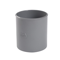 Raccord d'évacuation eaux usées à coller - Manchon double femelle Nicoll Ø 40 mm - PVC Gris