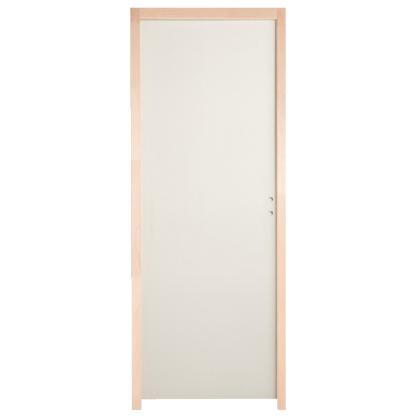 Bloc porte coupe-feu EI30 prépeint chant droit - Huisserie 88/56 - serrure 1 point - Chauvat - 204 CM x 73 CM - Poussant gauche