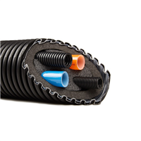 Canalisation Pré-Isolée Multi Energie Terrendis PIME - Gaines PER-a ø 40 x 3,7 mm - Gaines ICTA ø 32 mm - Gaine ø 160 mm - Longueur 100 m