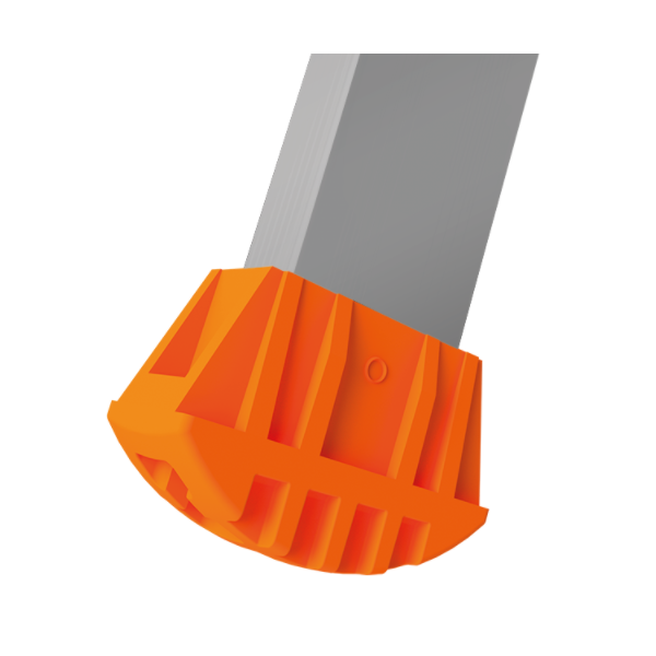 Escabeau 8 marches - MP PRO Tubesca - Hauteur d'accès 3,76 m Hauteur plateau 1,76 m - Alu anodisé