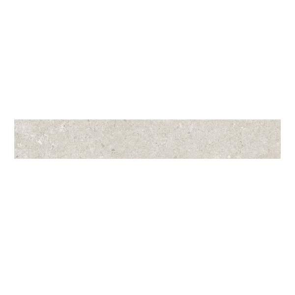 Plinthe de carrelage intérieur en grès émaillé effet pierre Edilis Evora - 45,0 CM x 8,0 CM - ép. 8,5 MM - Gris