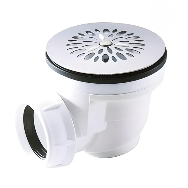 Bonde vidage Nicoll - Pour receveur de douche grès - Diamètre 40 mm - Bonde 60 mm - Plastique et Inox