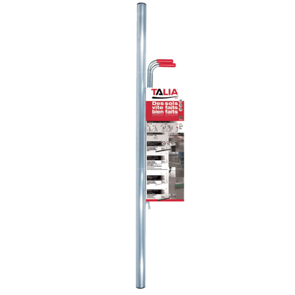 Barre à débuller en aluminium pour chapes liquides et bétons auto-nivelants - Taliasol Taliaplast - Ø barre 50,0 mm - longueur 0,75 m