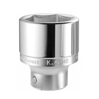 Douille courte 3/4" Facom 6 pans - Diamètre empreinte 24 mm Longueur 52.5 mm - Chromée