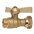 Robinet d'arrêt pour compteur Mâle 3/4" Ecrou tournant 1" Manette papillon