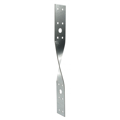 Suspente torsadée SUT en acier galvanisé - SUT25/200/1 - largeur 25 mm - longueur 200 mm - ép. 1 mm