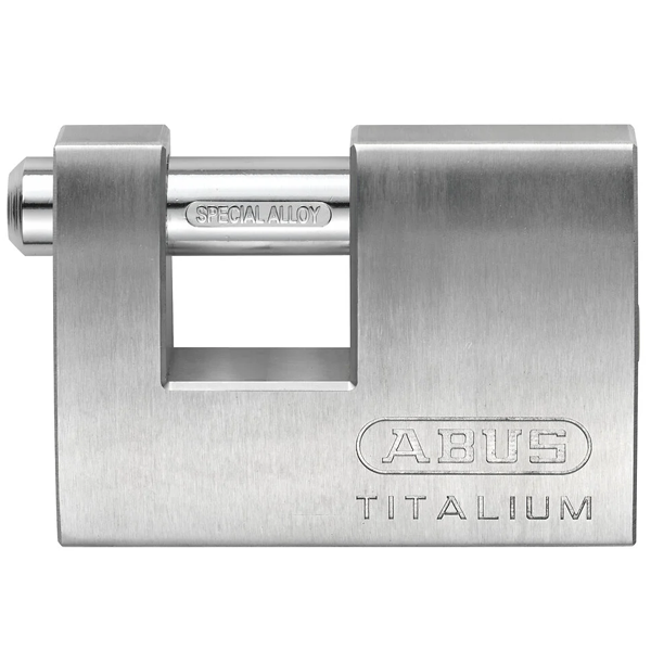 Cadenas monobloc en aluminium Abus 82 Titalium - 2 clés - 70 x 50 mm