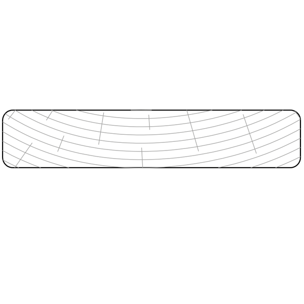 Lame de terrasse bois en Pin du Nord lisse - Classéo - Traité classe 4 vert - 145 MM x 27,00 MM - Longueur 5,40 M