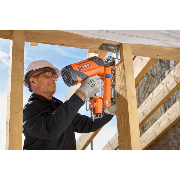 Cloueur autonome 2en1 Spit Paslode Combi Xi - bois sur bois et connecteurs métalliques - en coffret avec batterie et chargeur + 8 packs de clous