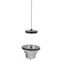 Bonde panier pour tout type d'évier avec trop plein - Noyon et Thiebault - Diamètre 90 mm - À visser 1"1/2