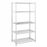 Rayonnage galvanisé à tablettes tubulaires Epsiline - 5 étagères - 2000 x 1000 x 388 mm
