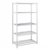 Rayonnage galvanisé à tablettes tubulaires Epsiline - 5 étagères - 2000 x 1000 x 388 mm
