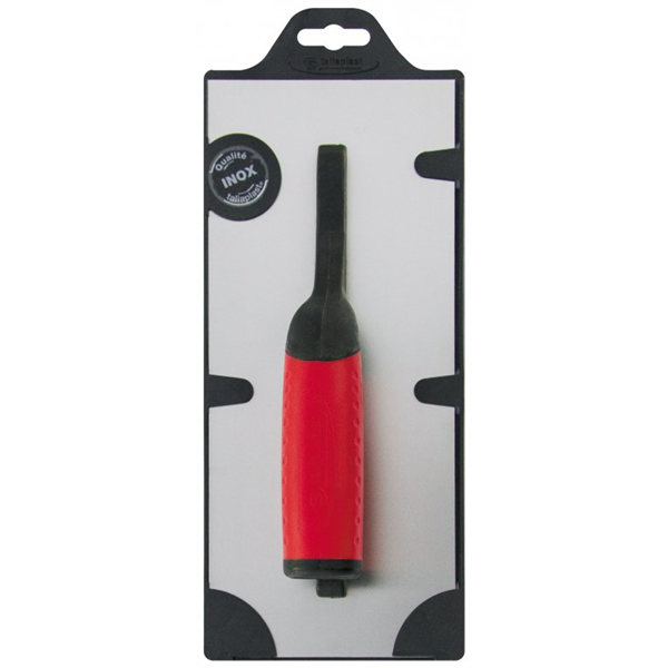 Platoir inox lisse Taliaplast monture polyamide renforcée de fibre de verre 28 x 12 cm