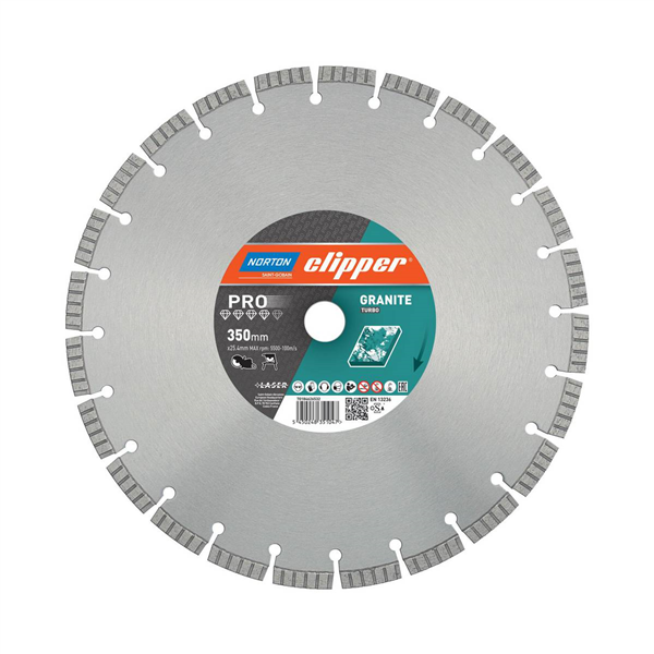 Disque diamant PRO GRANITE TURBO - 300x20mm  Norton Clipper