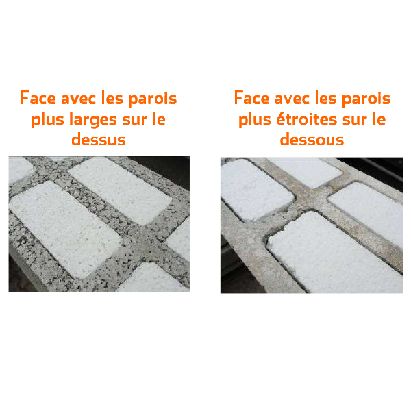 Bloc béton isolant Confort+ R1.30 Alkern - 500 MM x 250 MM x 200 MM