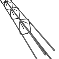 Armature de linteau section 8x12 cm - 2 filants diam. 7mm + 2 filants diam. 10 mm - E10