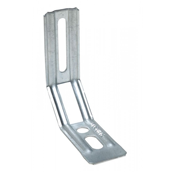 Équerre nervurée à pan coupé ENPC 30x85x81 mm épaisseur 1.5 mm