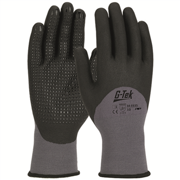 Gant Grip anti-abrasion Elos avec enduction nitrile et picots taille 9