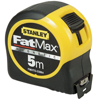 Mètre mesure à ruban Stanley Fatmax avec crochet magnétique 5 m x 32 mm classe 2