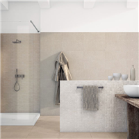 Carrelage sol intérieur effet béton Le Marais - 60 cm x 60 cm - ép.10 mm - Écru