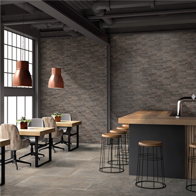 Carrelage intérieur en grès cérame émaillé rectifié effet pierre Dolmen - 71,0 cm x 71,0 cm - ép. 9,50 mm - Grigio