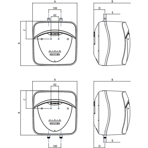Chauffe-eau électrique sous-évier Andris Lux - 15 l