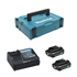 Pack énergie Makita 12V Li-ion - 2 batteries BL1041B 4 Ah, 1 chargeur DC10SA, 1 coffret