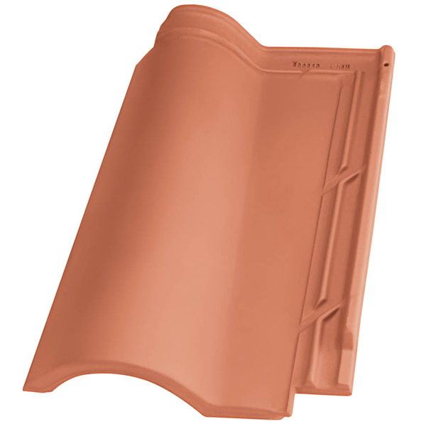 Tuile en terre cuite TB-12 Tejas Borja à double emboîtement - coloris Nature rouge - 439 MM x 260 MM