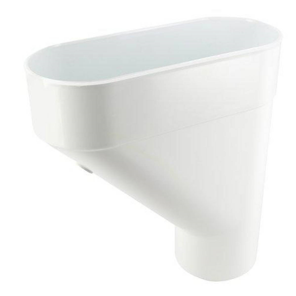 Jambonneau Nicoll JAM80B pour tube de descente de gouttière cylindrique de 80 mm - Techtan - blanc
