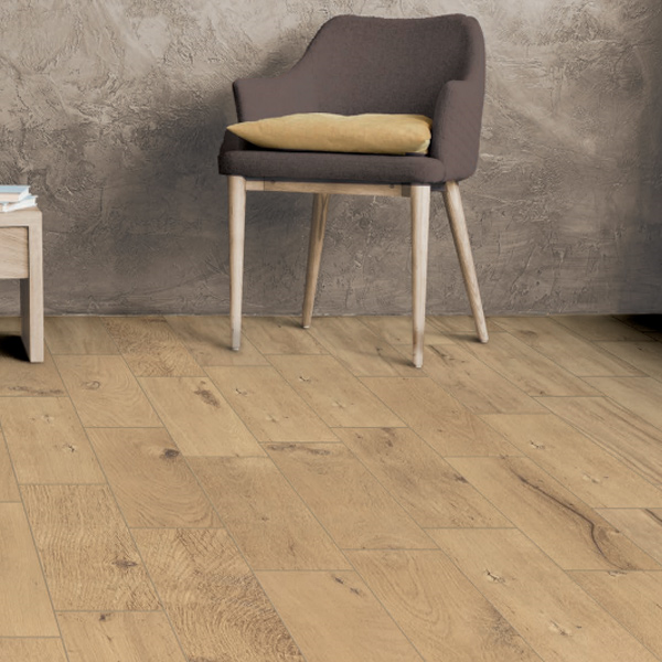 Carrelage sol intérieur effet parquet en grès cérame rectifié - New Derby - 120,0 CM x 20,0 CM - ép. 9,50 MM - Miele