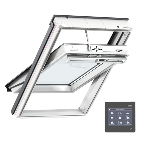 Fenêtre de toit motorisée à rotation Velux GGU Integra Tout Confort - Finition EverFinish - 78,0 CM x 98,0 CM