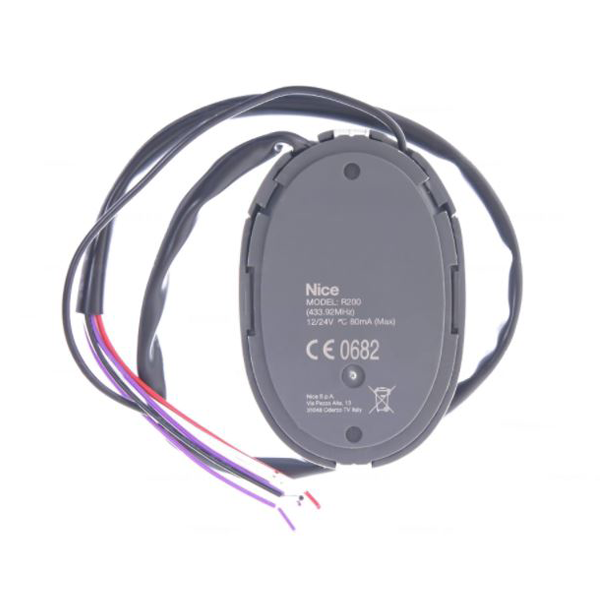 Récepteur radio universel précâblé R200 - Nice Home - Pour tous types de motorisations