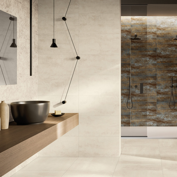 Carrelage intérieur grès cérame émaillé rectifié effet pierre Bold - 60,0 CM x 30,0 CM - Dynamic Silk