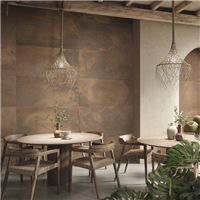 Carrelage intérieur en grès cérame rectifié effet béton Reef - 120,0 cm x 60,0 cm - ép. 8,80 mm - Ocher