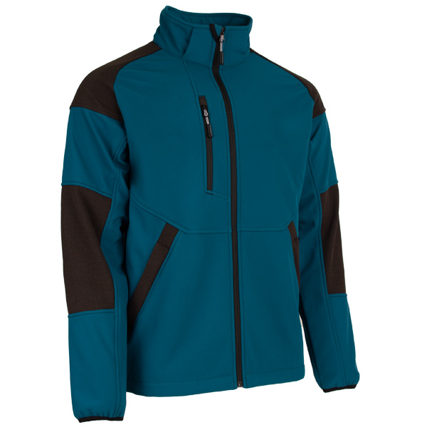 Veste softshell homme imperméable chaude et respirante - Yuki II Coverguard - Couleur pétrole - Taille XL