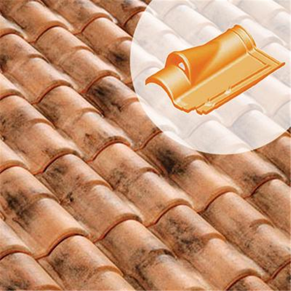 Tuile chatière en terre-cuite - Romane Évolution - Vieilli castel