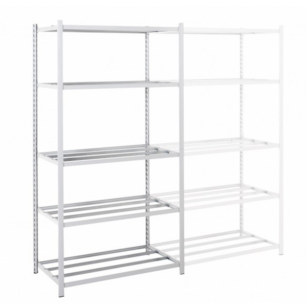 Élément suivant pour rayonnage galvanisé à tablettes tubulaires Epsiline - 5 étagères - 2000 x 1000 x 500 mm