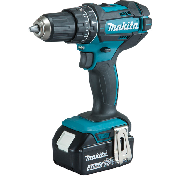 Perceuse visseuse à percussion - Makita DHP482RMJ - 18 V Li-Ion 4 Ah - Ø 13 mm - 2 batteries et chargeur