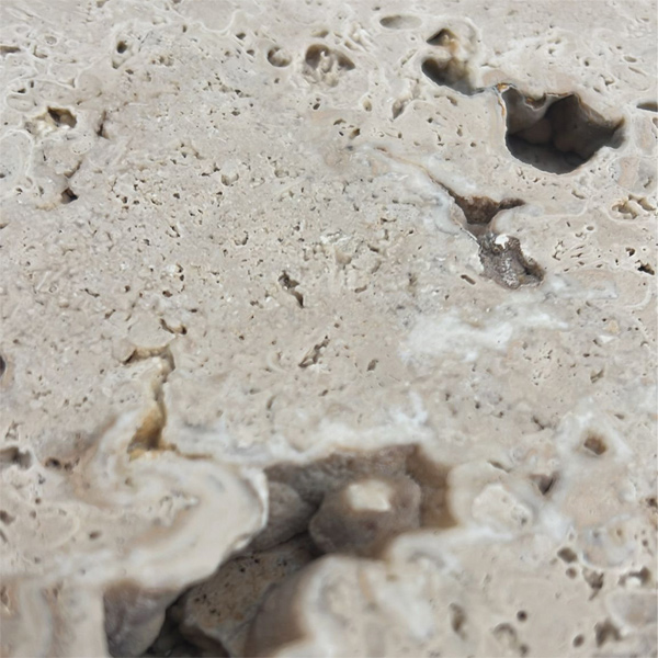 Dalle en pierre naturelle Travertin Rustic pour sol et mur intérieur ou extérieur - 61 CM x 40,6 CM - ép. 12 MM