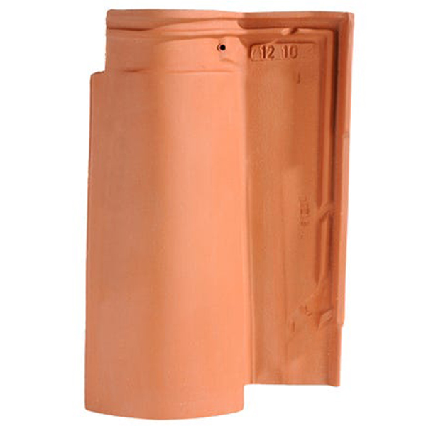 Tuile en terre cuite - Plein Sud Gélis - emboîtement grand moule fortement galbée - Rouge