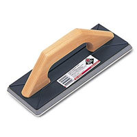 Taloche pour joints céramiques monobloc en caoutchouc - 25 x 11 x 8 cm - Manche en bois