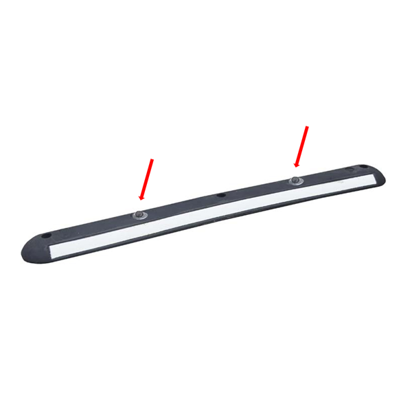 Réflecteur de nuit pour séparateur et butée de parking Ø 100 mm - Verre trempé transparent