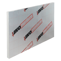 Panneau isolant pour toiture-terrasse en bois et tôle acier nervurée - IKO enertherm ALU - R=5,45 m².K/W - 2400,0 MM x 1200 MM - ép.120 MM