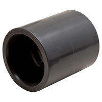 Manchon égal pour fluide sous pression - raccord femelle-femelle en PVC-U à coller - diamètre 50 mm